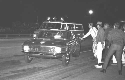 Tri-City Dragway - Flying Red Baron Crash From Fred Militello Photo By Don Ruppel  (newer photo)